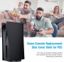 Benazcap PS5 Console Cover Black Case Hard Shockproof Side Panels for PlayStation 5 Standard - Midnight Black