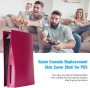 Benazcap PS5 Console Cover Black Case Hard Shockproof Side Panels for PlayStation 5 Standard - Cosmic Red