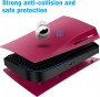 Benazcap PS5 Console Cover Black Case Hard Shockproof Side Panels for PlayStation 5 Standard - Cosmic Red