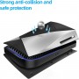 Benazcap PS5 Console Cover Black Case Hard Shockproof Side Panels for PlayStation 5 Standard - Black and Silver