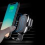 Baseus Wireless Charger Gravity Car Mount Phone Bracket Air Vent Holder + Qi Charger black (WXYL-01)