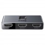 Baseus two-way switch splitter HDMI switcher - 2x HDMI 4K / 30 Hz gray (CAHUB-BC0G)