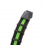 CableMod C-Series Pro ModMesh 12VHPWR Cable Kit for Corsair RM, RMi, RMx (Black Label) - black/light green (CM-PCSR-16P3KIT-NKKLG-R)