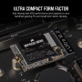 Corsair MP600 Mini 1TB M.2 NVMe PCIe x4 Gen4 2 SSD - Ideal for Steam Deck and Microsoft Surface (CSSD-F1000GBMP600MN)