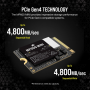 Corsair MP600 Mini 1TB M.2 NVMe PCIe x4 Gen4 2 SSD - Ideal for Steam Deck and Microsoft Surface (CSSD-F1000GBMP600MN)