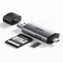 Ugreen SD / micro SD card reader for USB 3.0 / USB Type C 3.0 gray (50706)