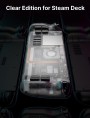 JSAUX Transparent Back Plate Compatible for Steam Deck (Crystal White)