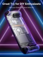 JSAUX Transparent Back Plate Compatible for Steam Deck (Crystal White)