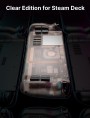 JSAUX Transparent Back Plate Compatible for Steam Deck (Brown)