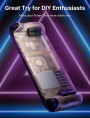 JSAUX Transparent Back Plate Compatible for Steam Deck (Brown)