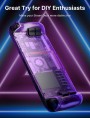 JSAUX Transparent Back Plate Compatible for Steam Deck (Purple)