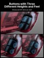 JSAUX Transparent Back Plate Compatible for Steam Deck (Red)