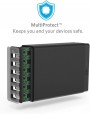 Anker Anchor 60 W Family-Sized Desktop USB Charger with 6 USB Port PowerIQ Technology for iPhone, iPad, Samsung, Nexus, HTC, Nokia, Motorola and More Black (AK-A2123313)