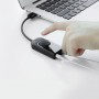 Ugreen external sound card music USB adapter - 3.5 mm mini jack with volume control 15cm black (40964)