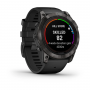 GARMIN FĒNIX 7X PRO SAPPHIRE SOLAR, CARBON GRAY DLC TITANIUM WITH BLACK BAND (010-02778-11)