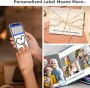SUPVAN Label Printer, Mini Bluetooth E10 Self-Adhesive Label Maker White