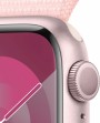 Apple Watch Series 9 GPS 41mm Pink Aluminium Case with Light Pink Sport Loop MR953