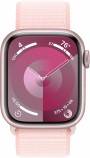 Apple Watch Series 9 GPS 41mm Pink Aluminium Case with Light Pink Sport Loop MR953