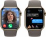 Apple Watch Series 9 GPS + Cellular 41mm Gold Stainless Steel Case with Clay Sport Band (M/ L) MRJ63