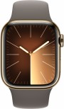 Apple Watch Series 9 GPS + Cellular 41mm Gold Stainless Steel Case with Clay Sport Band (M/ L) MRJ63