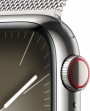 Apple Watch Series 9 GPS + Cellular 41mm Silver Stainless Steel Case with Silver Milanese Loop MRJ43