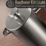 Barista Legends French Press Stainless Steel Coffee Maker (1 Litre)