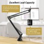 TONOR Adjustable Microphone Microphone Stand with Extra Large Pop Protection