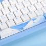 Varmilo VEA108 Sea Melody Gaming Keyboard, MX-Silent-Red, White LED - US Layout (A26A038A6A0A01A033)