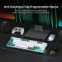 Royal Kludge RK71 TKL White/green Wireless Mechanical Keyboard | 70%, Hot-swap, Brown Switches, US