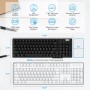 Royal Kludge RK96 Black Wireless Mechanical Keyboard | 90%, Hot-swap, RGB, Blue Switches, US
