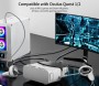 Siwket Link Cable for Oculus Quest 2 [5 m], USB 3.0 A to USB C Cable 5 Gbps High Speed Data Transfer Type C Cable 90 Degree VR Charging Cable