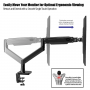 Invision MX450 Monitor Arm Bracket Mount for 24-49 inch Screens (Curved 49 inch Only Does 3000R & Above) VESA 75mm 100mm