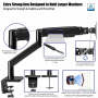 Invision MX450 Monitor Arm Bracket Mount for 24-49 inch Screens (Curved 49 inch Only Does 3000R & Above) VESA 75mm 100mm