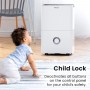 Pro Breeze Dehumidifier 30L in 24h Dehumidification Performance - Electric Dehumidifier with WLAN & App - Moisture Sensor, 4L Water Tank, Timer, Drain Hose - Against Moisture, Mould