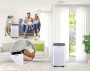 alpina Electric Dehumidifier - Room Dehumidifier 220 W - Rooms up to 100 m3 - Extra Quiet 46 dB - Dehumidifies up to 10 L per Day - Timer Function 1-24 Hours - Humidity Setting - White