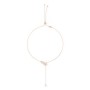 Swarovski Infinity Y necklace - Infinity, White, Rose gold-tone plated (5521346)
