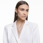 Swarovski Time hoop earrings - Asymmetrical design, White, Mixed metal finish (5558341)