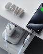 BOUTOP 60 W (Apple MFi Certified) Lightning to USB C Adapter for Fast Charging Compatible with all iPhone 15 Models (C33-1P-B)