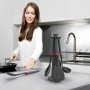 Joseph Duo 5 pcs. Utensil set and stand including spoon, ladle and spatula - black, gray, red (52151600)