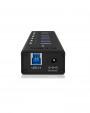 ICY Box IB-AC618 7x Port USB 3.0 Hub with USB Charge Port Black