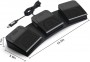 PCsensor Foot Pedal Triple Footswitch for PC, USB, Programmable Computer Keyboard (FS2020U1)