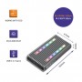 Qoltec Enclosure for drive M.2 SSD | SATA | NVMe | RGB LED | USB-C | 4TB (52272)