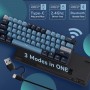 Royal Kludge RK61 Plus Indigo Wireless Mechanical Keyboard | 60%, Hot-swap, SkyCyan switches, US
