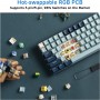 Royal Kludge RK96 Forest Blue Wireless Mechanical Keyboard | 90%, Hot-swap, RGB, Blue Switches, US