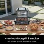 Ninja Woodfire Pro XL Electric Grill, Large 4-in-1 Outdoor Grill with Smoker & Hot Air Fryer with Smart Cook System (OG850EU)