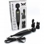 Wand Massager PIXEY Turbo Black + 2 Accessories (122-F3100-2)