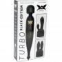 Wand Massager PIXEY Turbo Black + 2 Accessories (122-F3100-2)