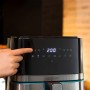 Cecotec Cecofry Full InoxBlack 5500 Pro Hot Air Fryer 5.5L with Accessories. 1700W, Compact and Digital, Diet Fryer, Stainless Steel Design, Oil-Free, PerfectCook (‎03318)