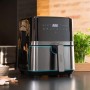 Cecotec Cecofry Full InoxBlack 5500 Pro Hot Air Fryer 5.5L with Accessories. 1700W, Compact and Digital, Diet Fryer, Stainless Steel Design, Oil-Free, PerfectCook (‎03318)