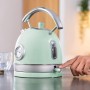 Cecotec ThermoSense 420 Green Kettle 1.8 Litre Capacity 2200W Temperature Display 360º Base Stainless Steel Vintage Style Green
